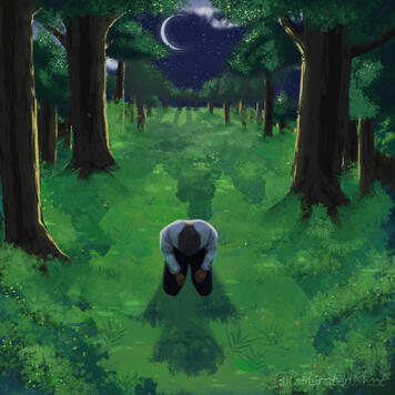 Background focused painting